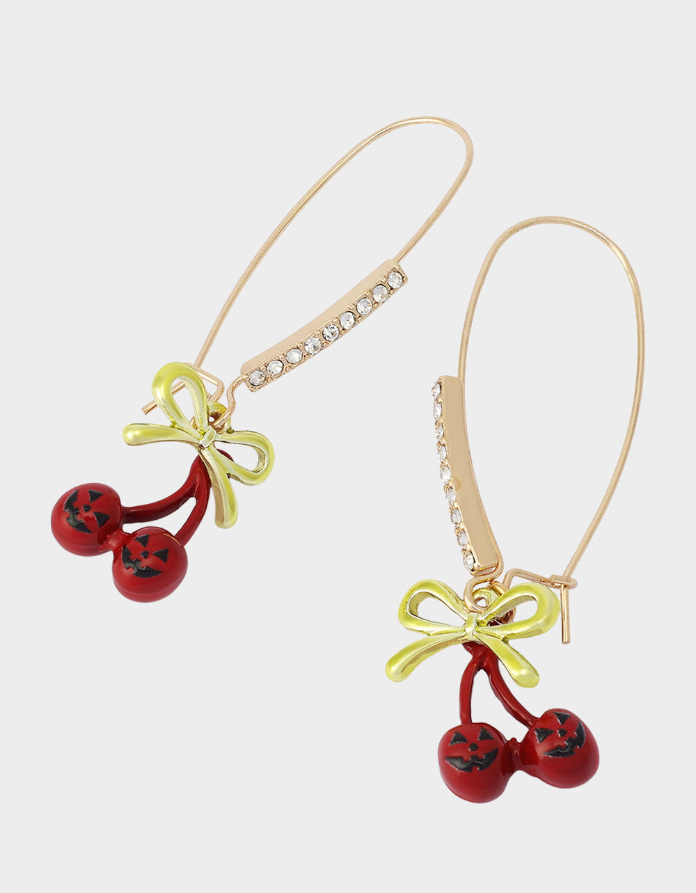SPOOKY CHERRY SHEPHERD HOOK EARRINGS RED