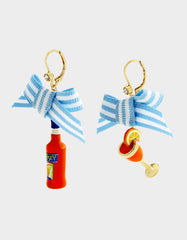 MISMATCH SPRITZ EARRINGS ORANGE