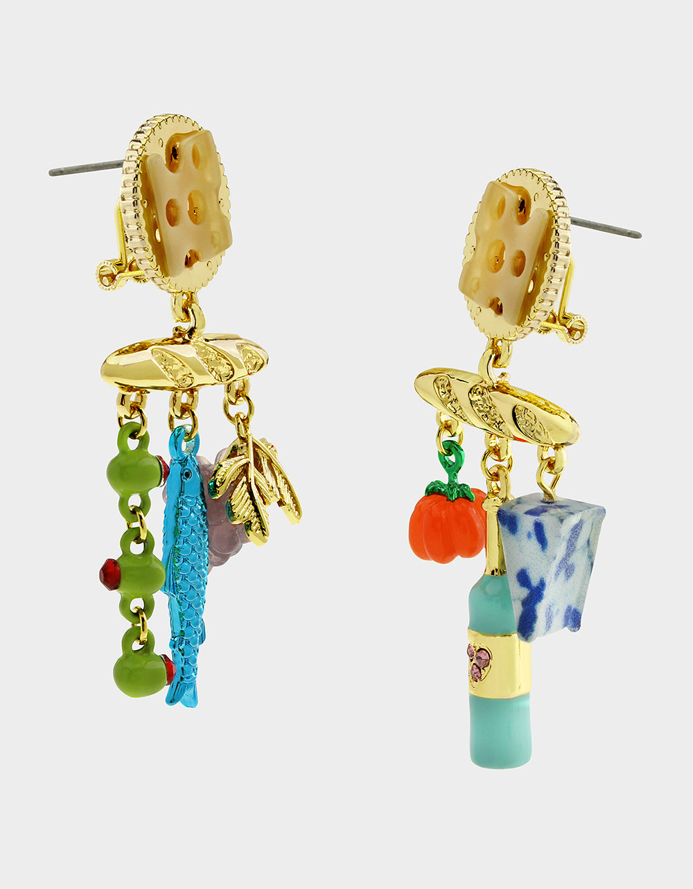 MISMATCH CHARCUTERIE DROP EARRINGS MULTI