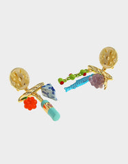 MISMATCH CHARCUTERIE DROP EARRINGS MULTI