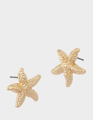 STARFISH STUD EARRINGS GOLD