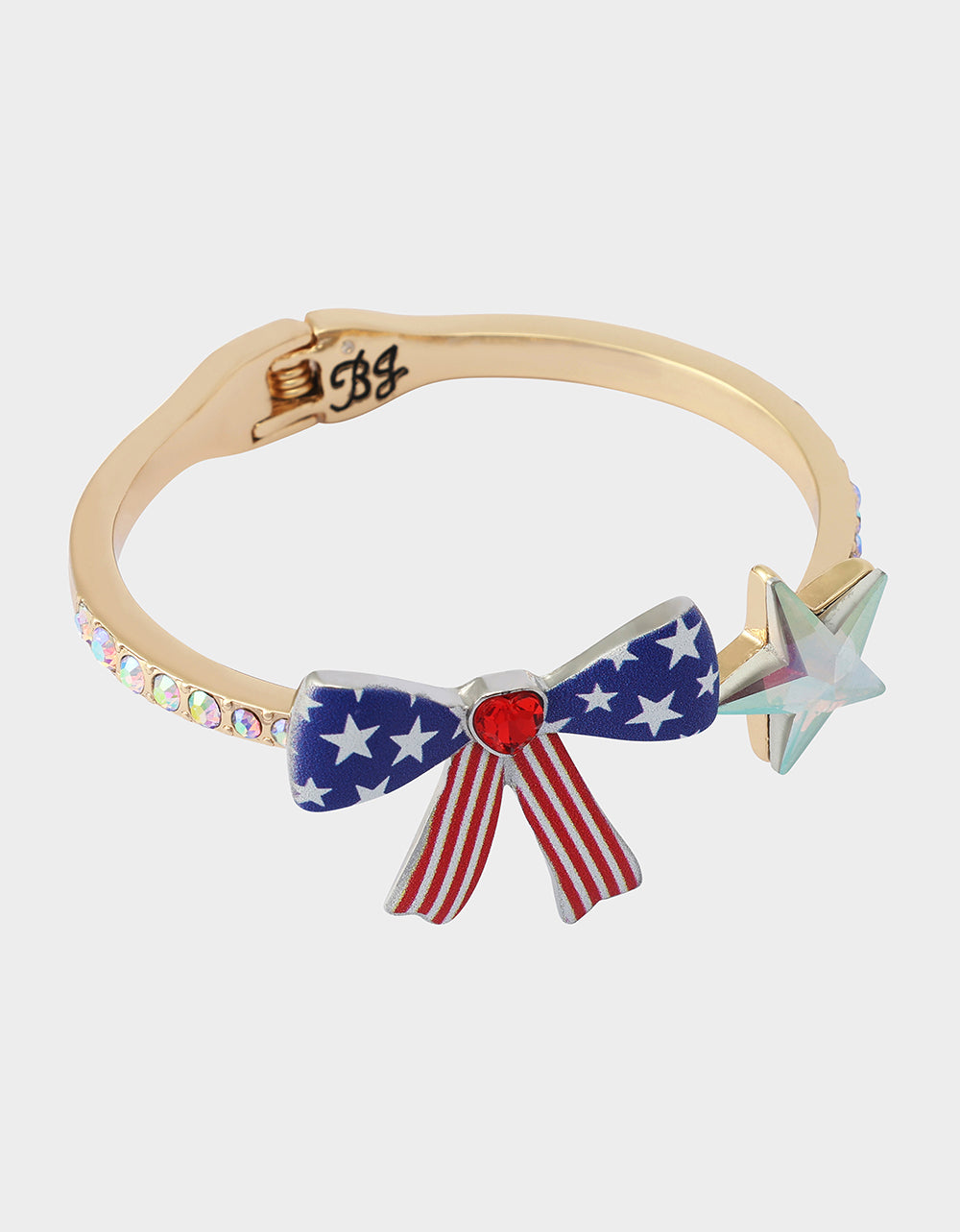 AMERICANA BOW HINGE BRACELET BLUE