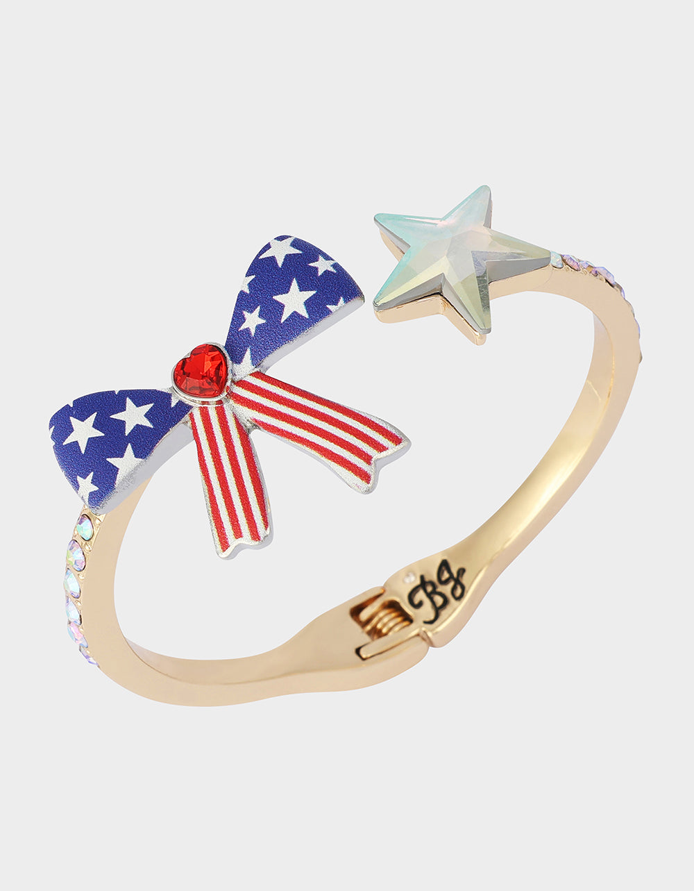 AMERICANA BOW HINGE BRACELET BLUE