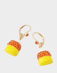 CANDY CORN LEVERBACK EARRING ORANGE