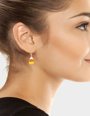 CANDY CORN LEVERBACK EARRING ORANGE