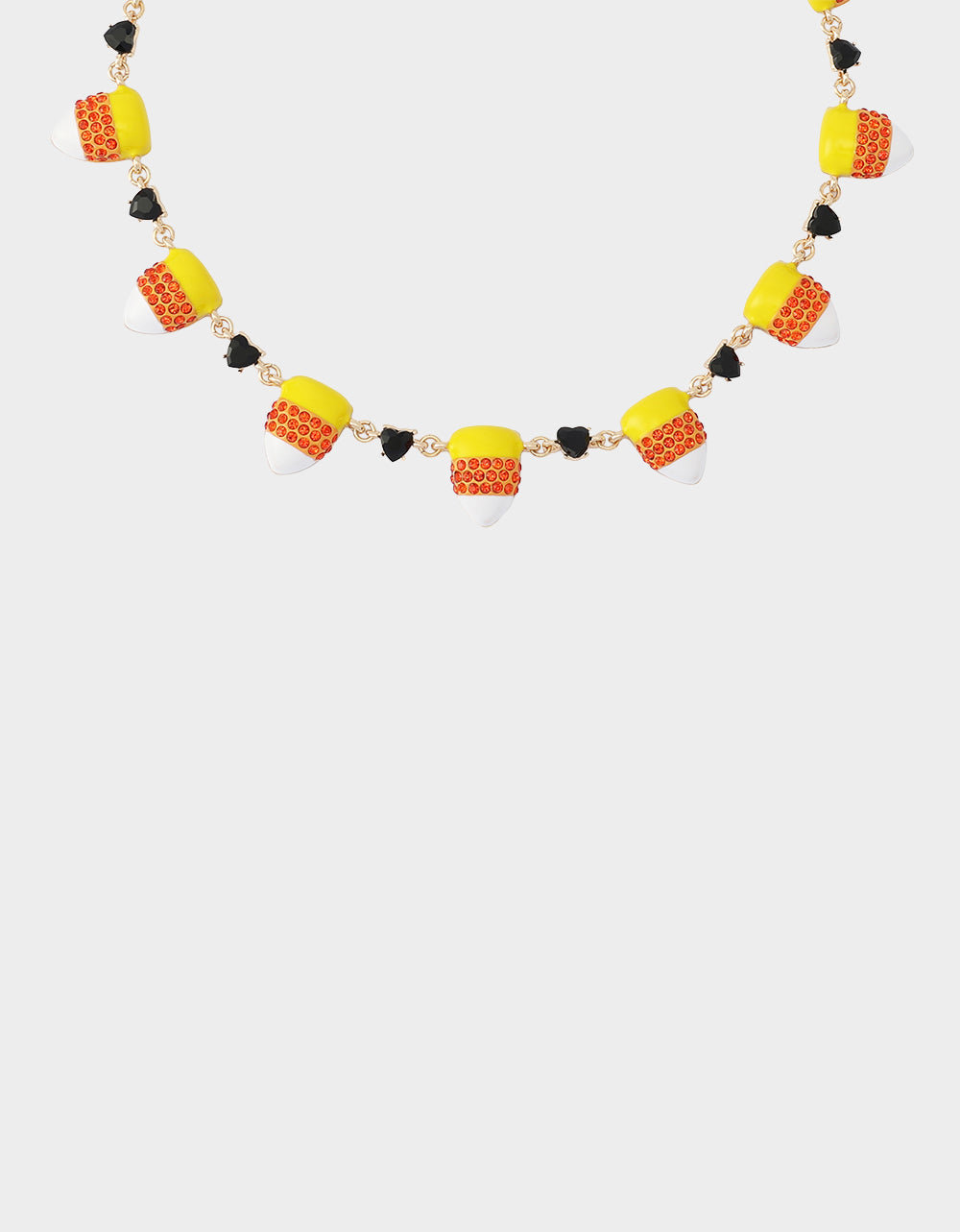 CANDY CORN FRONTAL NECKLACE ORANGE