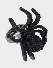 SPIDER COCKTAIL RING BLACK