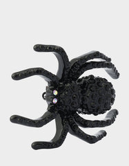 SPIDER BROOCH BLACK