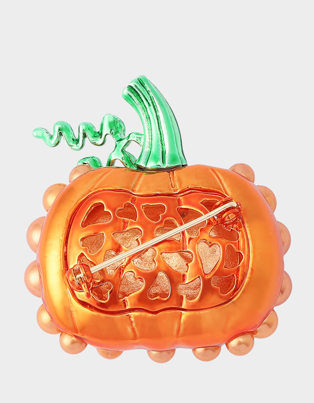 PUMPKIN BROOCH ORANGE