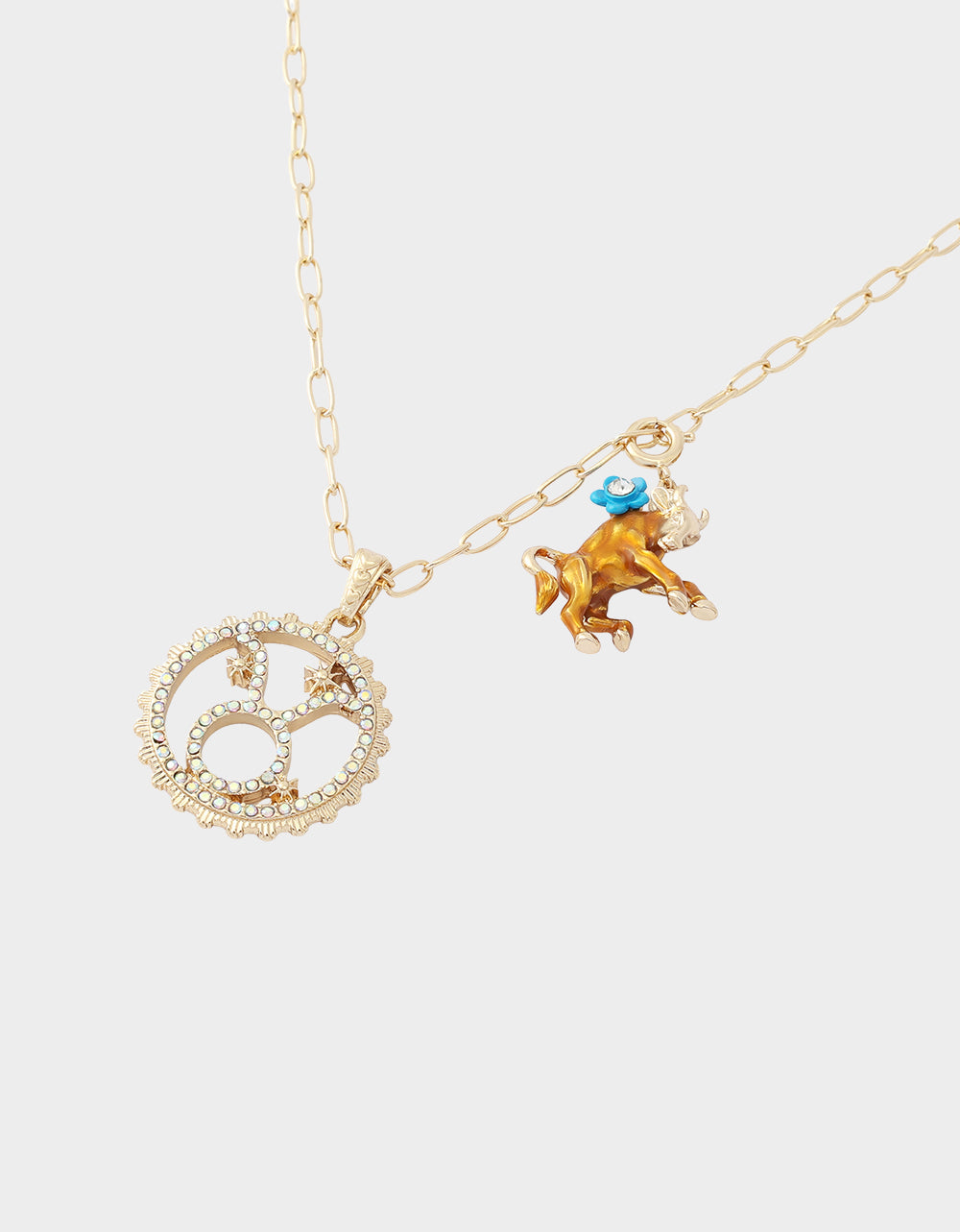 TAURUS CHARM PENDANT BROWN