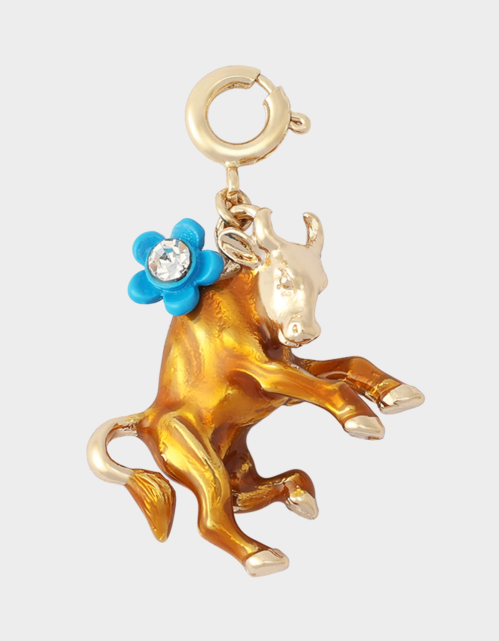 TAURUS CHARM PENDANT BROWN