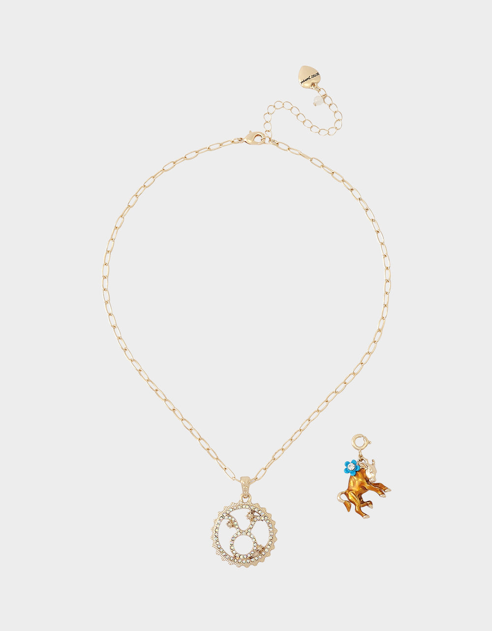 TAURUS CHARM PENDANT BROWN