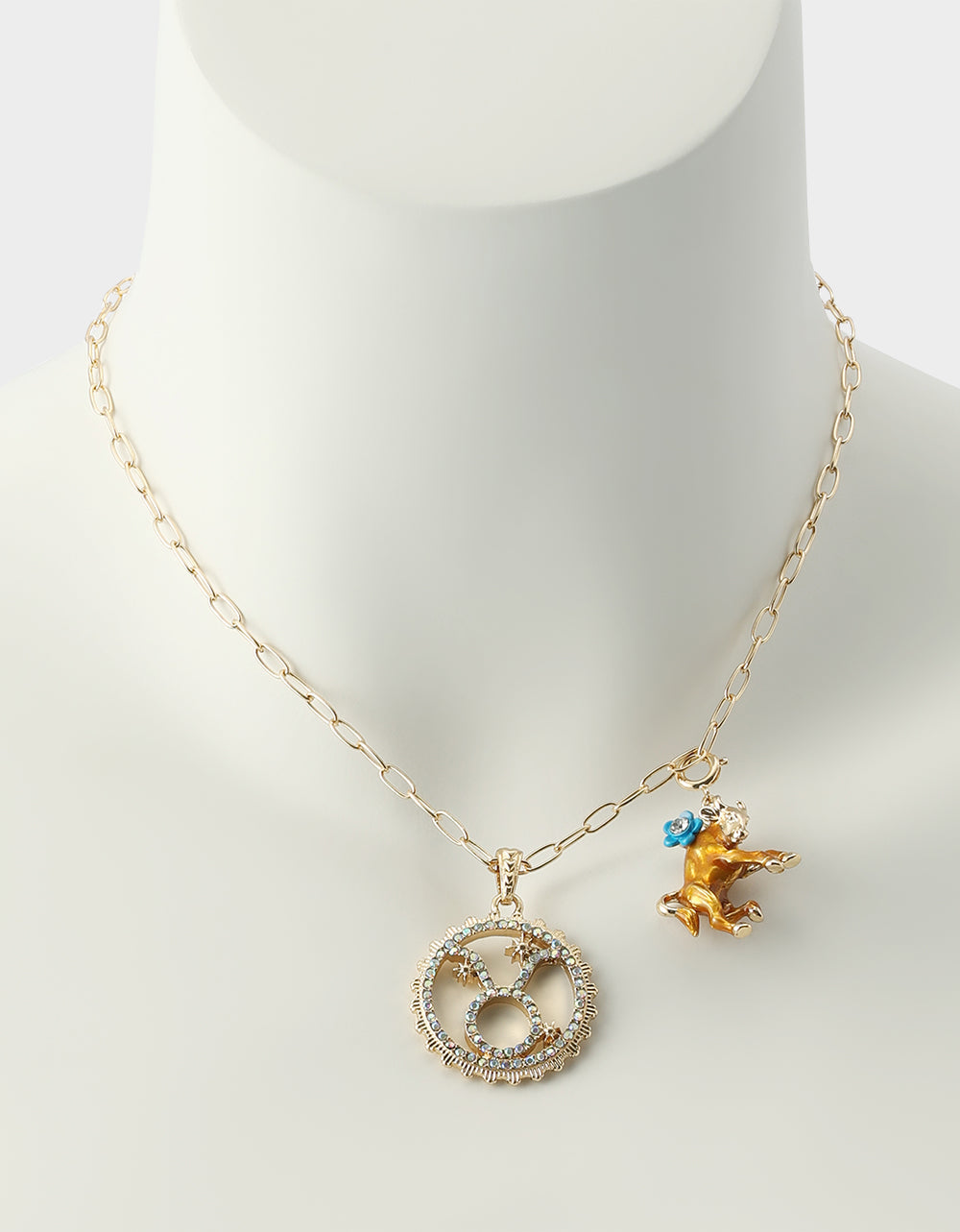 TAURUS CHARM PENDANT BROWN