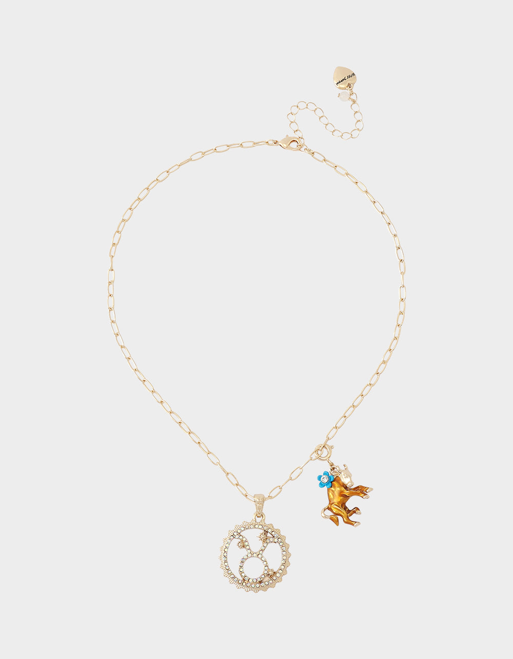 TAURUS CHARM PENDANT BROWN