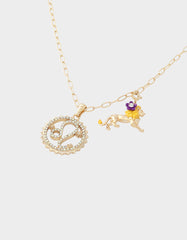 LEO CHARM PENDANT YELLOW