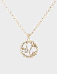 LEO CHARM PENDANT YELLOW
