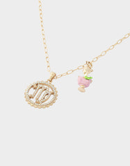 VIRGO CHARM PENDANT PINK