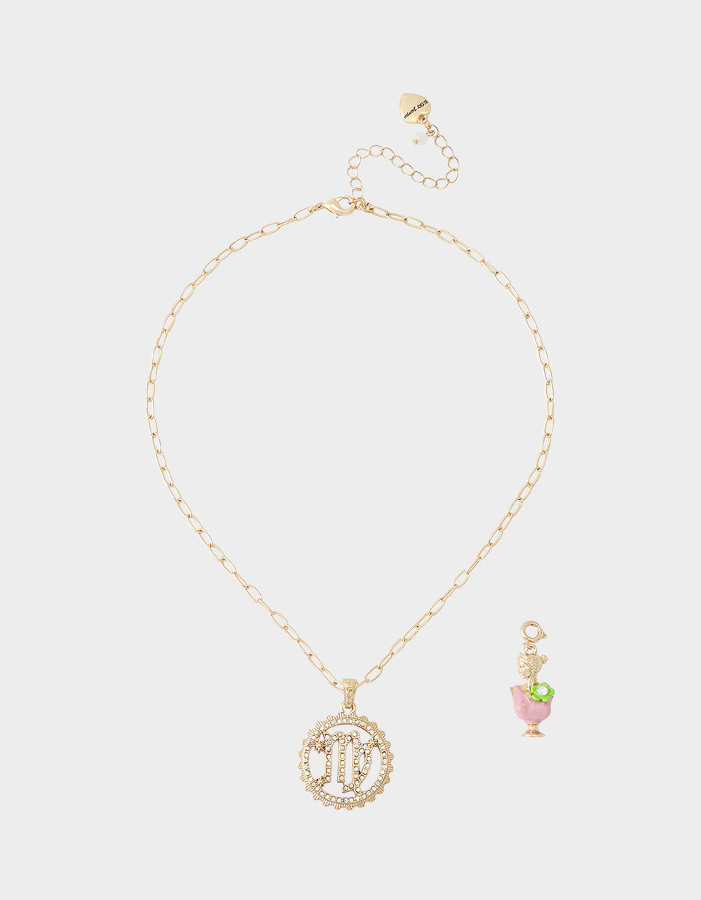 VIRGO CHARM PENDANT PINK