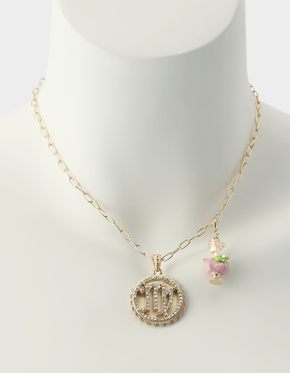 VIRGO CHARM PENDANT PINK