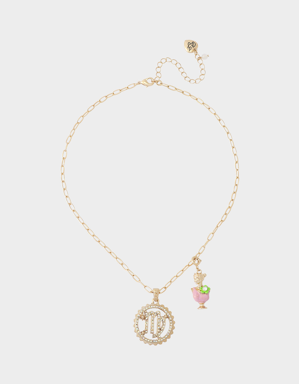 VIRGO CHARM PENDANT PINK
