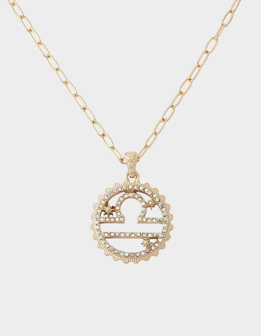 LIBRA CHARM PENDANT FUCHSIA