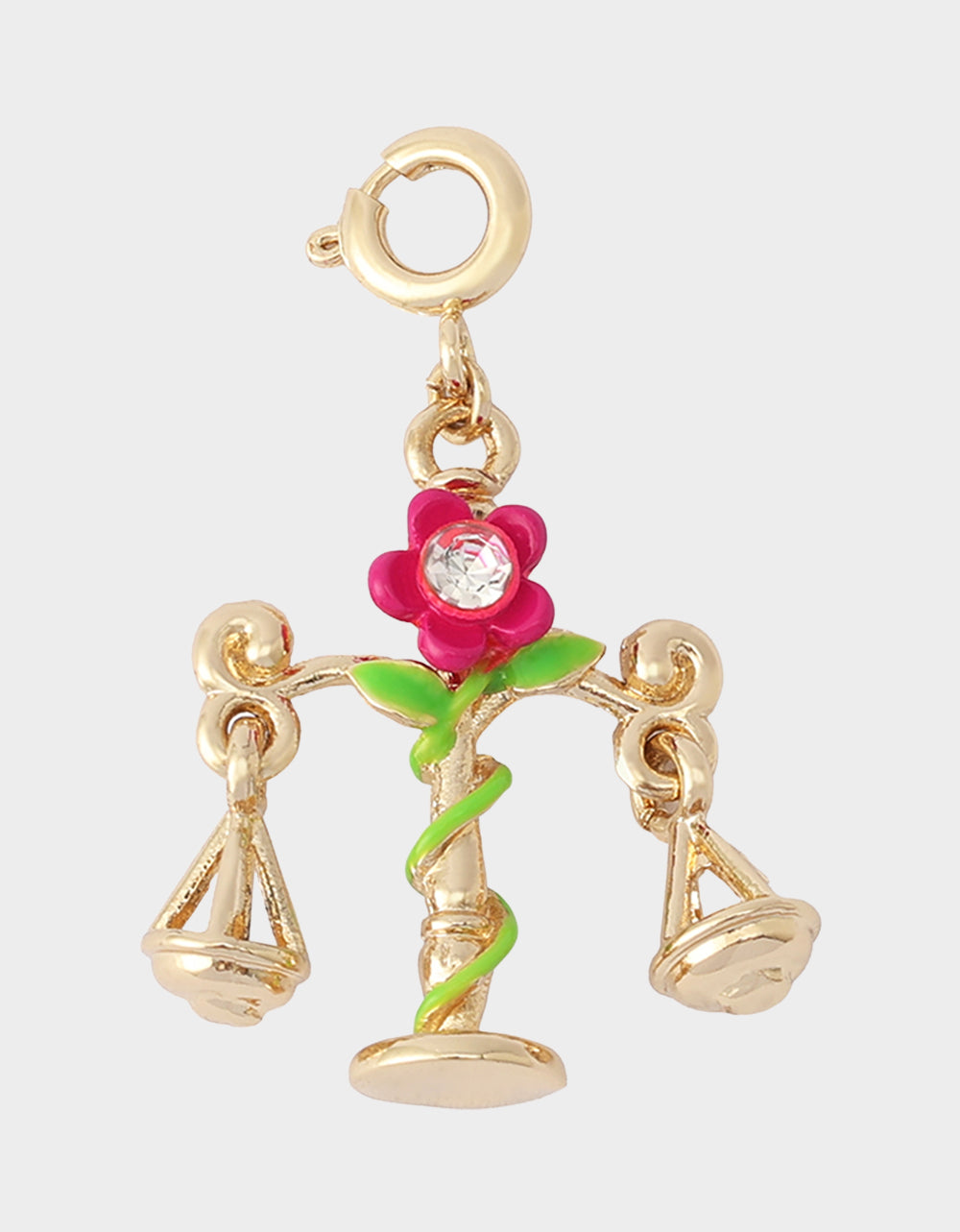 LIBRA CHARM PENDANT FUCHSIA