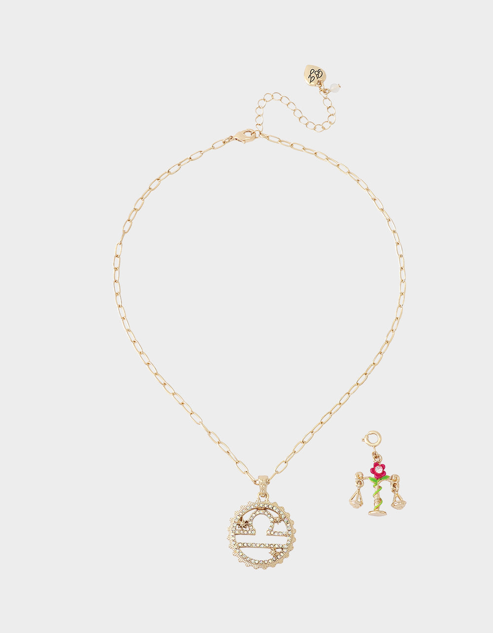 LIBRA CHARM PENDANT FUCHSIA