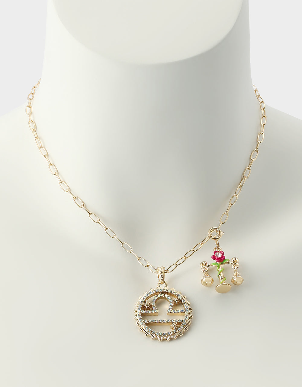 LIBRA CHARM PENDANT FUCHSIA