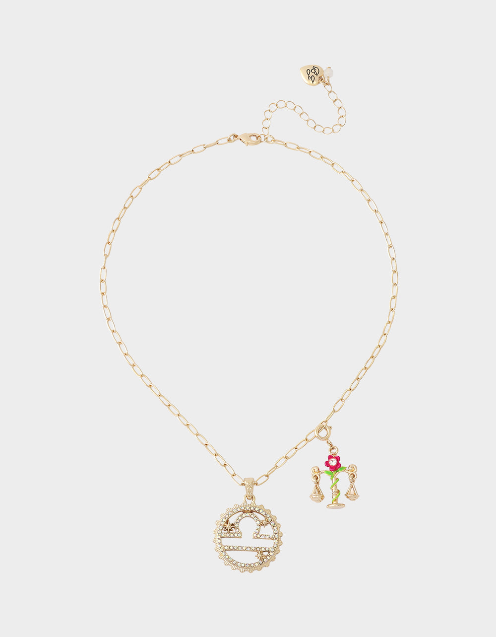LIBRA CHARM PENDANT FUCHSIA