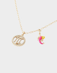 SCORPIO CHARM PENDANT PINK