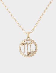 SCORPIO CHARM PENDANT PINK