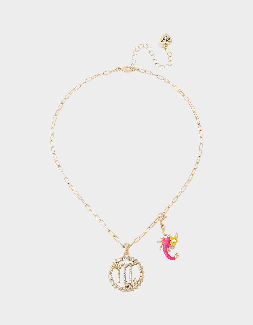 SCORPIO CHARM PENDANT PINK