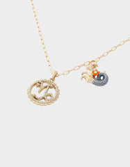 CAPRICORN CHARM PENDANT BLUE
