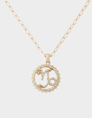 CAPRICORN CHARM PENDANT BLUE