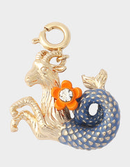CAPRICORN CHARM PENDANT BLUE