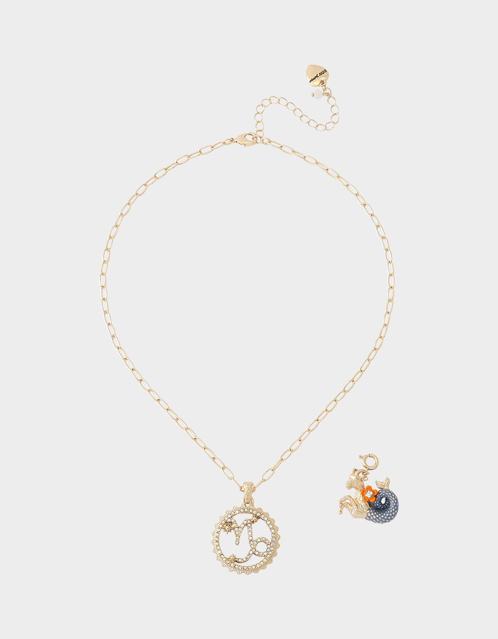 CAPRICORN CHARM PENDANT BLUE