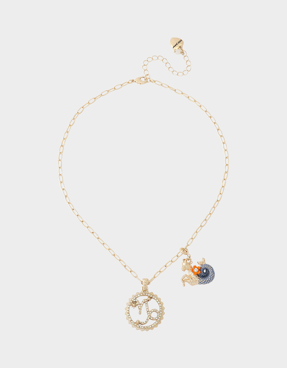 CAPRICORN CHARM PENDANT BLUE