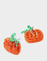 PUMPKIN STUD EARRING ORANGE