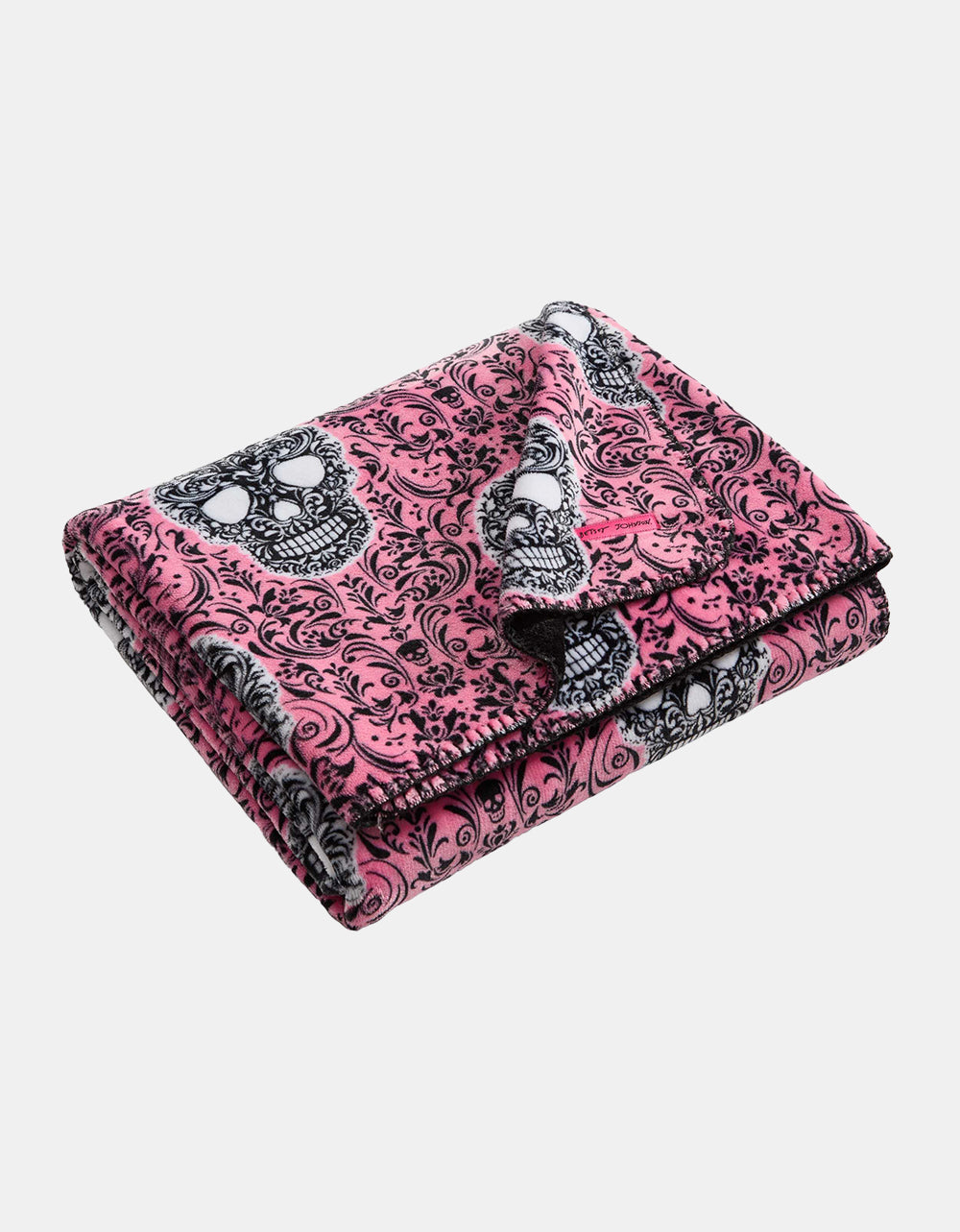 ANTIQUE SKULL 50" X 70" THROW BLANKET BLACK