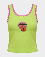 BETSEY ICON TANK TOP GREEN