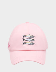 SARDINE EMBROIDERED BASEBALL CAP PINK