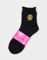 2-PACK EMBROIDERED CREW SOCK BLACK MULTI