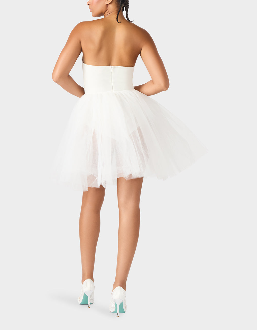 SHEER BALLERINA DRESS WHITE