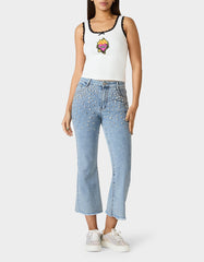 BETSEY ICON TANK TOP WHITE