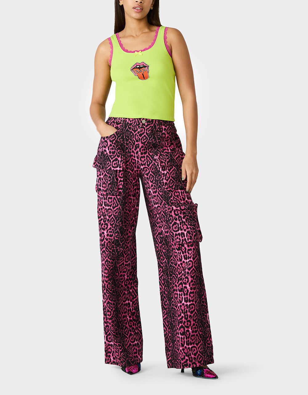 BETSEY ICON TANK TOP GREEN