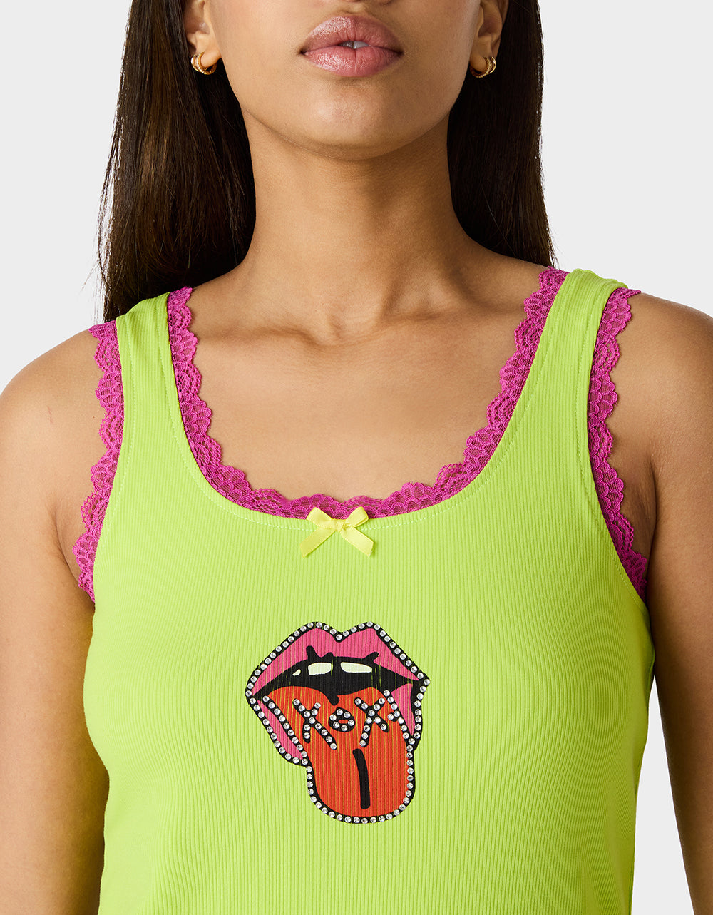 BETSEY ICON TANK TOP GREEN