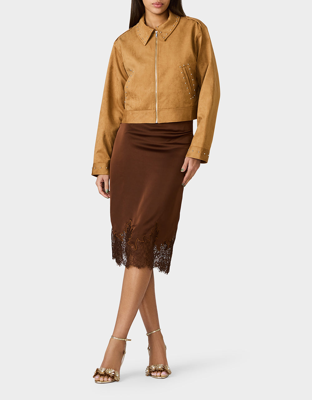 RODEO STUD JACKET CAMEL
