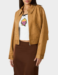 RODEO STUD JACKET CAMEL