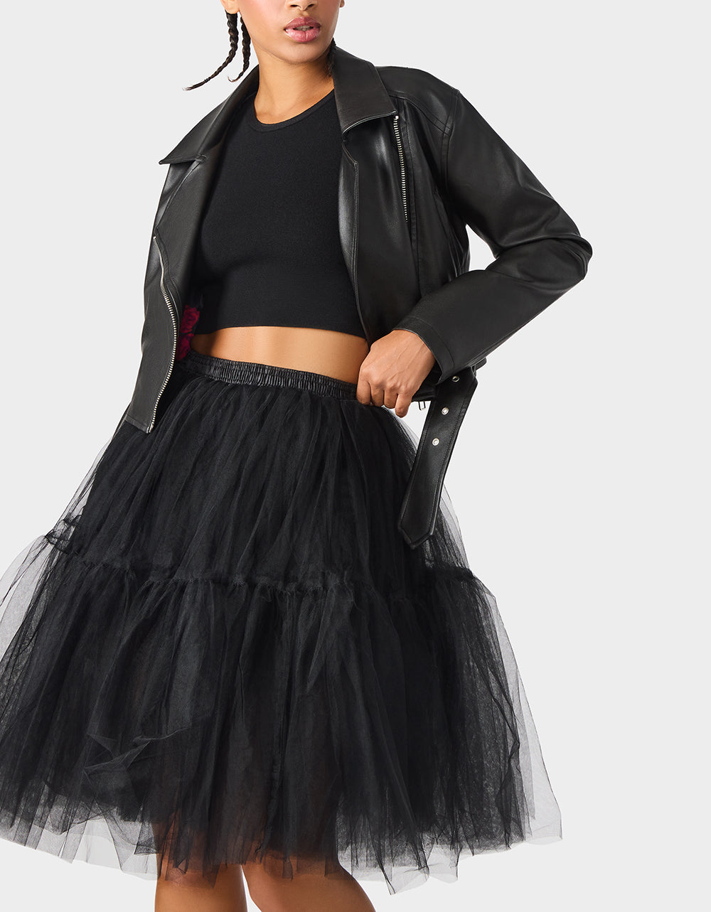 REBEL ROSE JACKET BLACK