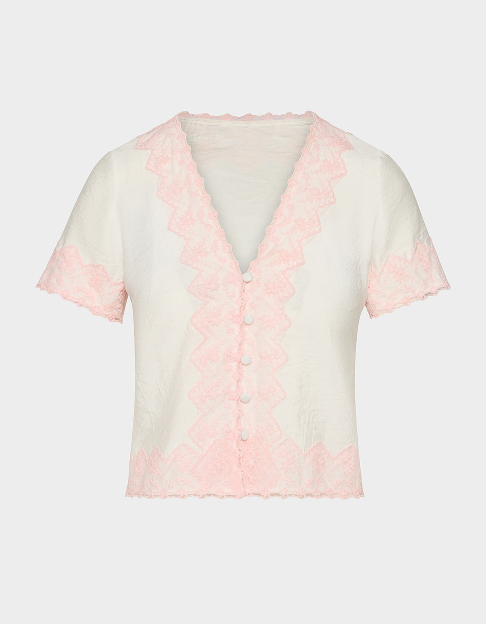 EMBROIDERED ESSENCE TOP WHITE